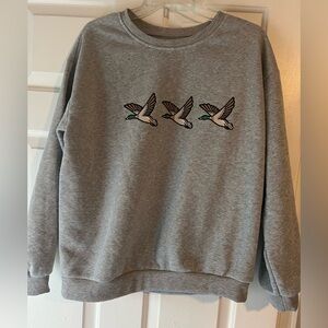 Gray Sweatshirt with ducks